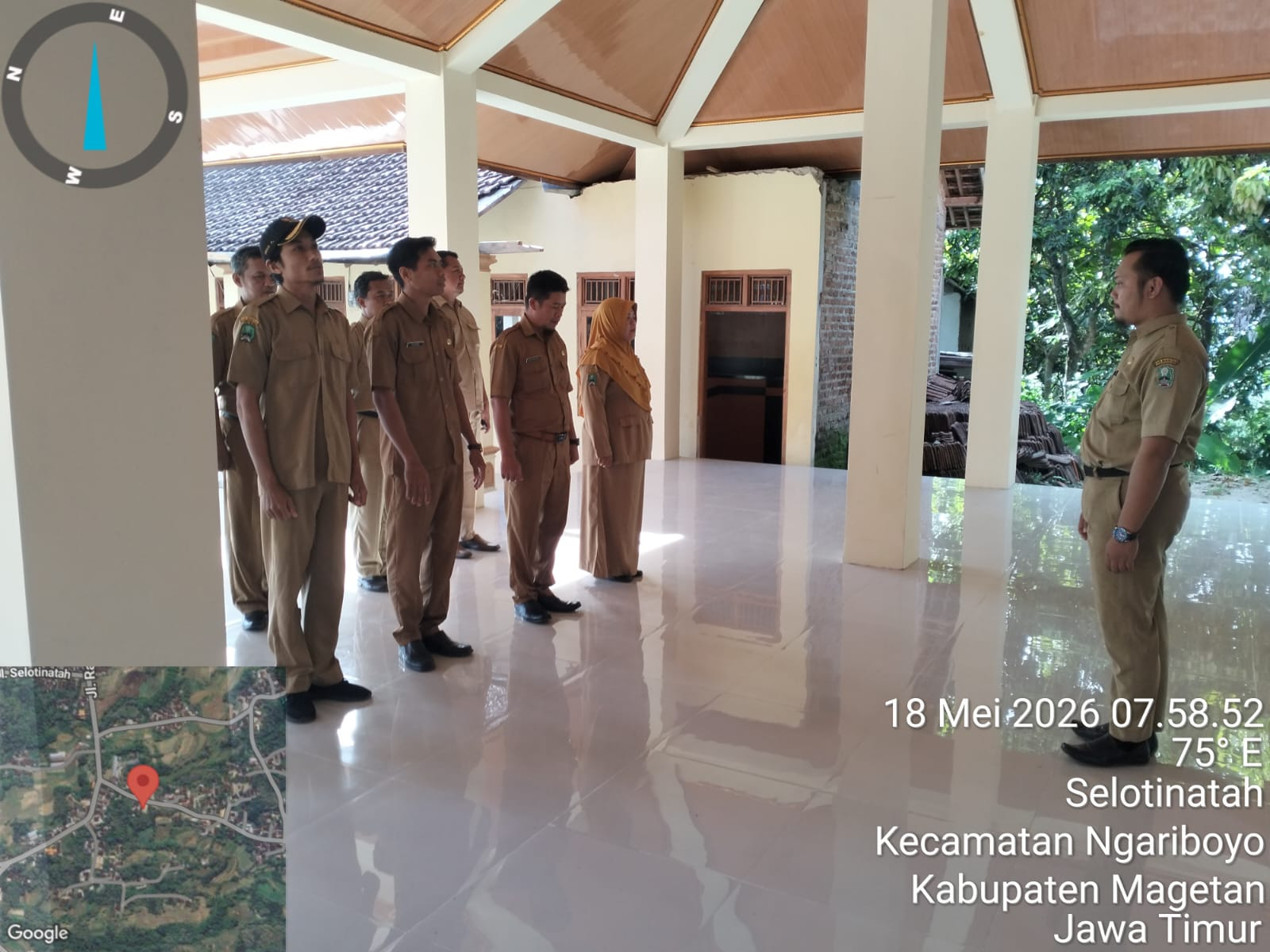 APEL PAGI PERANGKAT DESA SELOTINATAH BERLANGSUNG KHIDMAT